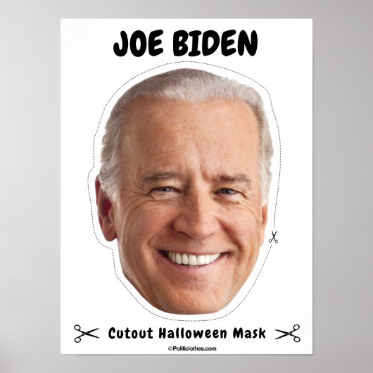 Joe Biden Halloween Mask Poster (Voorkant)