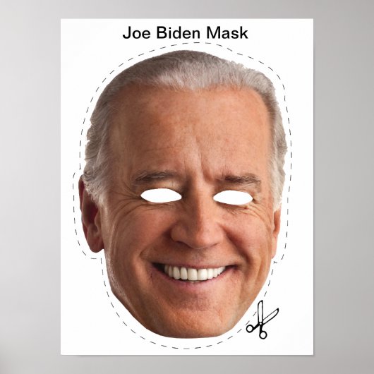 Joe Biden Halloween Mask Poster (Voorkant)