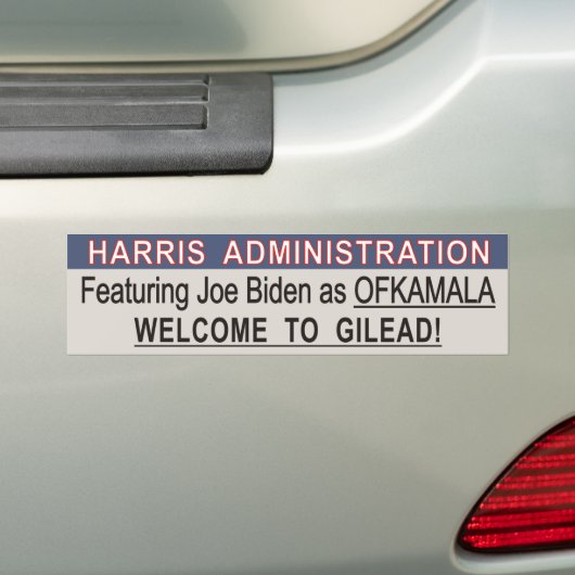 Joe Biden Handmaid Bumpersticker - OFKAMALA (Op auto)