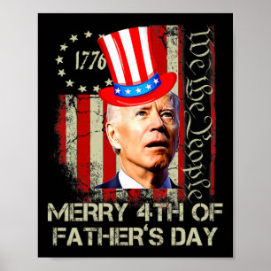 Joe Biden Happy 4th of Vaderdag Shirten 4 Poster