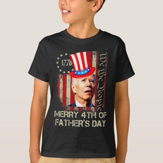 Joe Biden Happy 4th of Vaderdag Shirten 4 T-shirt (Voorkant)