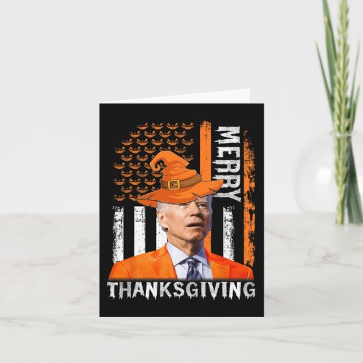 Joe Biden Happy Halloween Merry Thanksgiving US F Kaart (Voorkant)