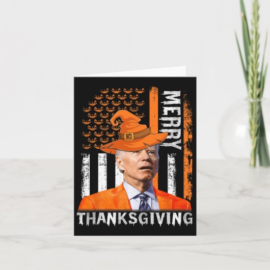 Joe Biden Happy Halloween Merry Thanksgiving US FL Kaart (Voorkant)