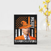 Joe Biden Happy Halloween Merry Thanksgiving US FL Kaart (Gele Bloem)