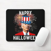Joe Biden Happy Halloween voor de finale van juli Muismat (Met muis)