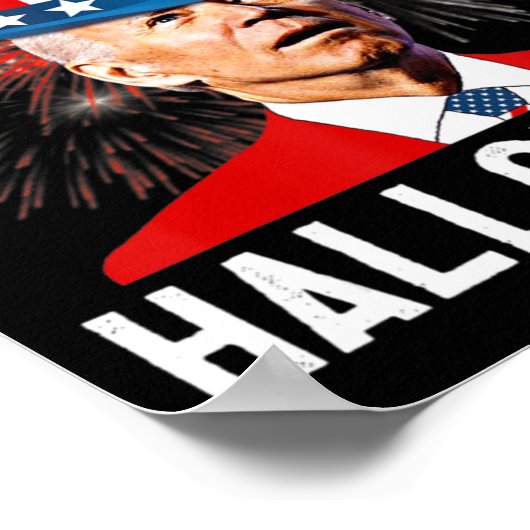 Joe Biden Happy Halloween voor de finale van juli Poster (Hoek)