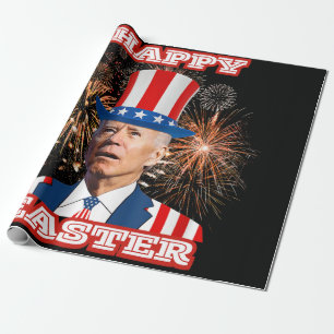 Joe Biden Happy Pasen Cadeaupapier