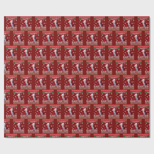 Joe Biden Happy Pasen Cadeaupapier (Vlak)