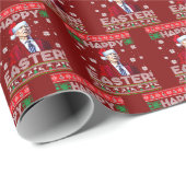 Joe Biden Happy Pasen Cadeaupapier (Rol Hoek)