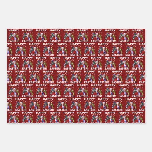 Joe Biden Happy Pasen Inpakpapier Vel (Voorkant)