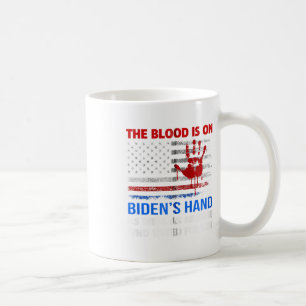 Joe Biden heeft bloed aan zijn handen Anti Biden B Koffiemok