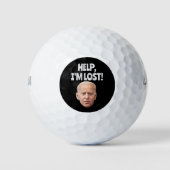 JOE BIDEN HELP! IK BEN VERLOREN! FUNNY GOLF BALLS GOLFBALLEN (Voorkant)