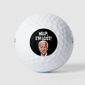 JOE BIDEN HELP! IK BEN VERLOREN! GOLF BALLS GOLFBALLEN (Voorkant)