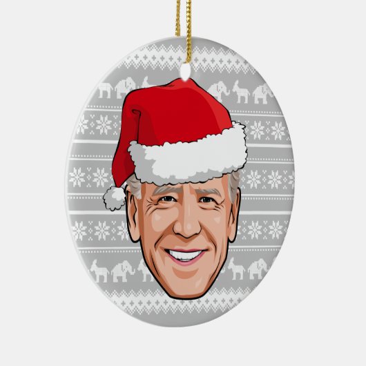 Joe Biden Holiday Ceramic Ornament (Rechts)