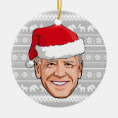 Joe Biden Holiday Ceramic Ornament (Voorkant)