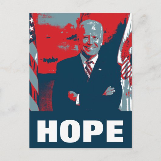 Joe Biden Hope Briefkaart (Voorkant)