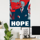 Joe Biden Hope Poster (Thuiskantoor)