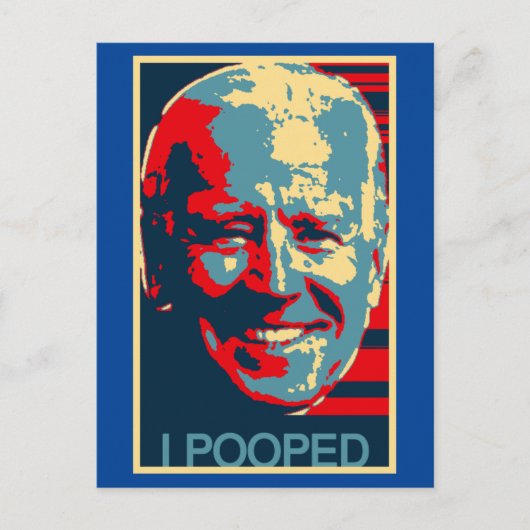 JOE BIDEN I POOPEERDE GEBAMAÏSEERDE BRIEFKAARTEN (Voorkant)