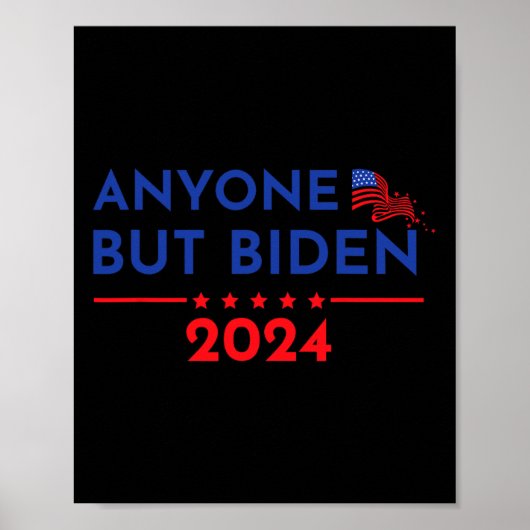 Joe Biden Iedereen Behalve Biden 2024 Trump 1 Poster (Voorkant)