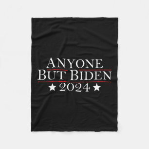 Joe Biden Iedereen Behalve Biden 2024 Trump Fleece Deken