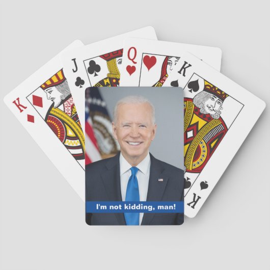 Joe Biden, ik maak geen grapje, man! Pokerkaarten (Achterkant)