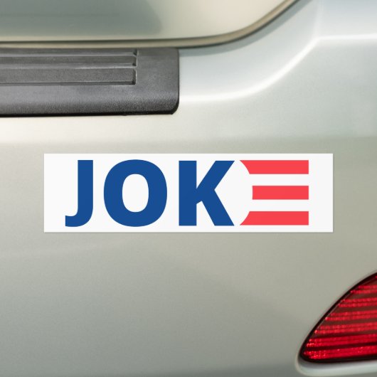 Joe Biden is een Joke Bumpersticker (Op auto)
