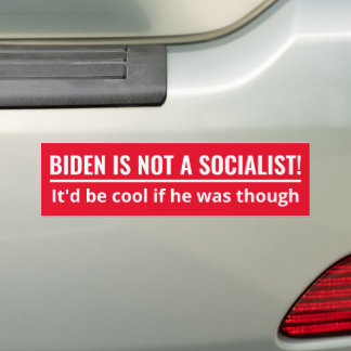 Joe Biden is geen socialist Bumpersticker