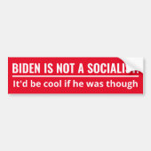 Joe Biden is geen socialist Bumpersticker (Voorkant)
