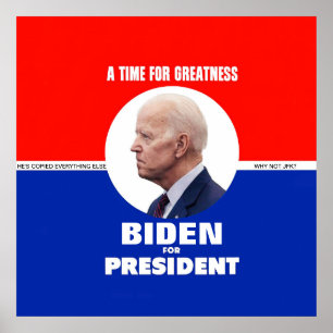 Joe Biden JFK-stijl Poster