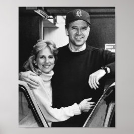 Joe Biden Jill Biden oude foto Poster