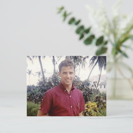 Joe Biden, jong heet gestileerd Briefkaart (Staand voorkant)