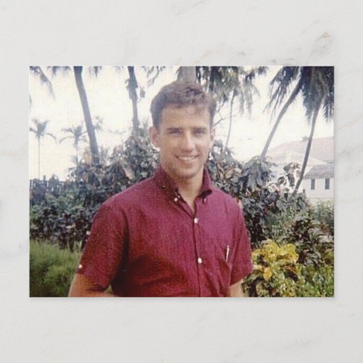 Joe Biden, jong heet gestileerd Briefkaart (Voorkant)
