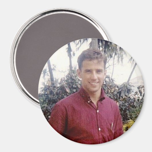 Joe Biden, jong heet gestileerd Magneet (Voorkant / Achterkant)