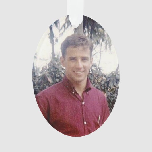 Joe Biden, jong heet gestileerd Ornament (voorkant)