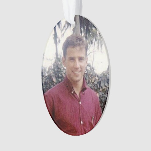 Joe Biden, jong heet gestileerd Ornament (voorkant)