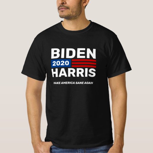 Joe Biden Kamala Harris 2020 Campaign Black Rally T-shirt (Voorkant)