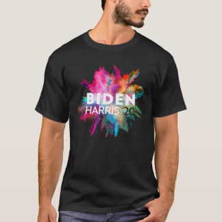 Joe Biden Kamala Harris 2020 Hipster Tie Dye Chalk T-shirt