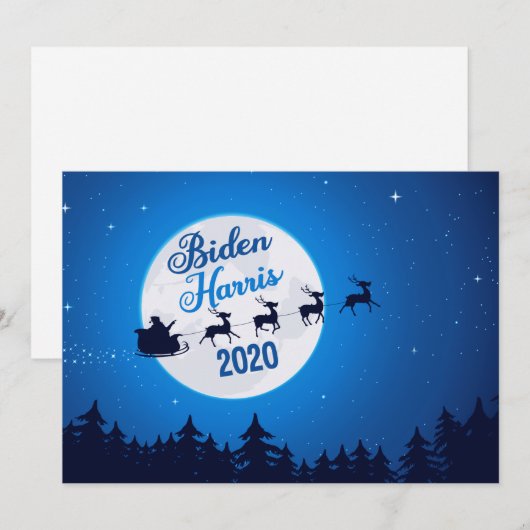 Joe Biden Kamala Harris 2020 Kerstmis Feestdagenkaart (Voorkant / Achterkant)