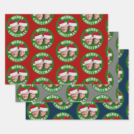 Joe Biden Kamala Harris 2020 met Santa Hats Inpakpapier Vel