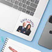 Joe Biden Kamala Harris 2020 President Vice Foto's Sticker (Laptop met iPhone)