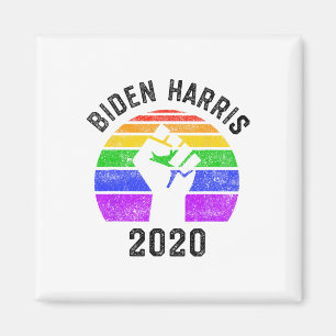 Joe Biden Kamala Harris 2020 Rainbow Gay Pride LGB Magneet
