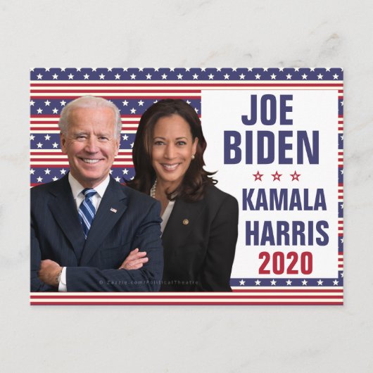 Joe Biden Kamala Harris 2020 US President Foto Briefkaart (Voorkant)
