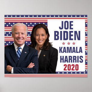 Joe Biden Kamala Harris 2020 US President Foto Poster