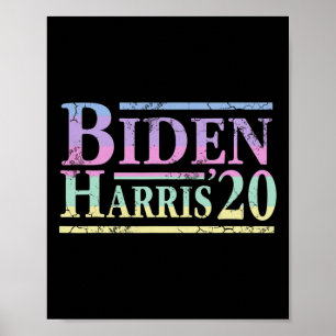 Joe Biden Kamala Harris 2020 Verkiezingen tegen Tr Poster