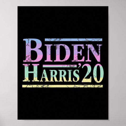 Joe Biden Kamala Harris 2020 Verkiezingen tegen Tr Poster (Voorkant)