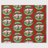 Joe Biden Kamala Harris 2020 w/ Santa Hats - Rood Cadeaupapier (Vlak)