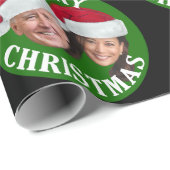 Joe Biden Kamala Harris 2020 w/ Santa Hats - zwart Cadeaupapier (Rol Hoek)