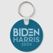 Joe Biden Kamala Harris 2024 blauw wit Sleutelhanger (Voorkant)