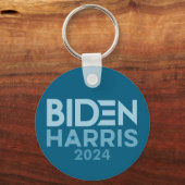 Joe Biden Kamala Harris 2024 blauw wit Sleutelhanger (Voorkant)