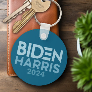 Joe Biden Kamala Harris 2024 blauw wit Sleutelhanger
